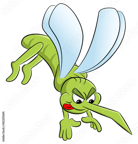 blutrünstiger Cartoon Moskito 