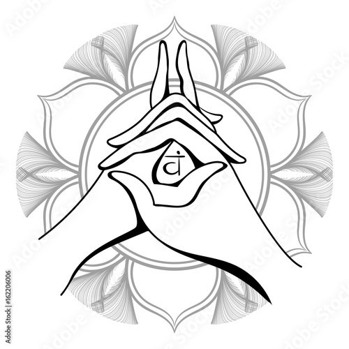 Yoga mudra Vector