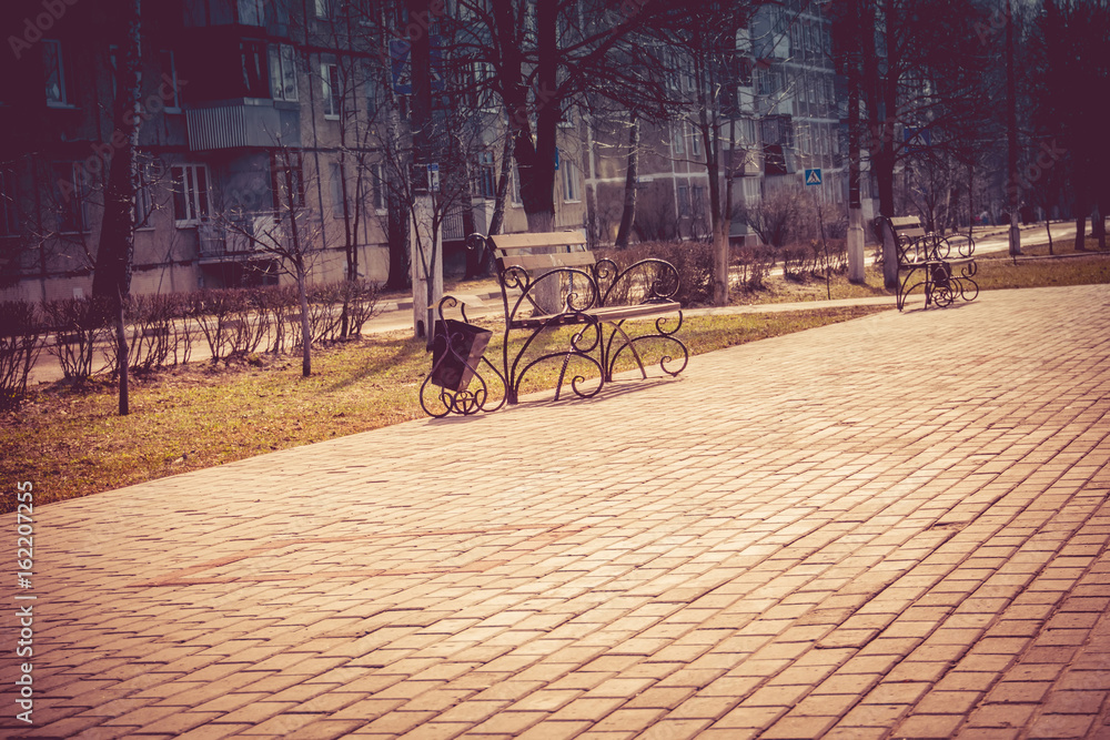 Obraz premium City Park Road