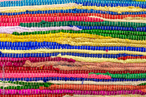 Colourful handmade rugs