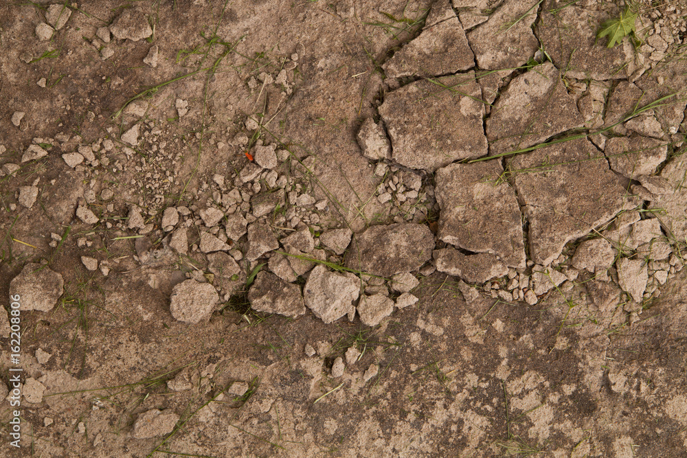 Broken concrete background Broken concrete background