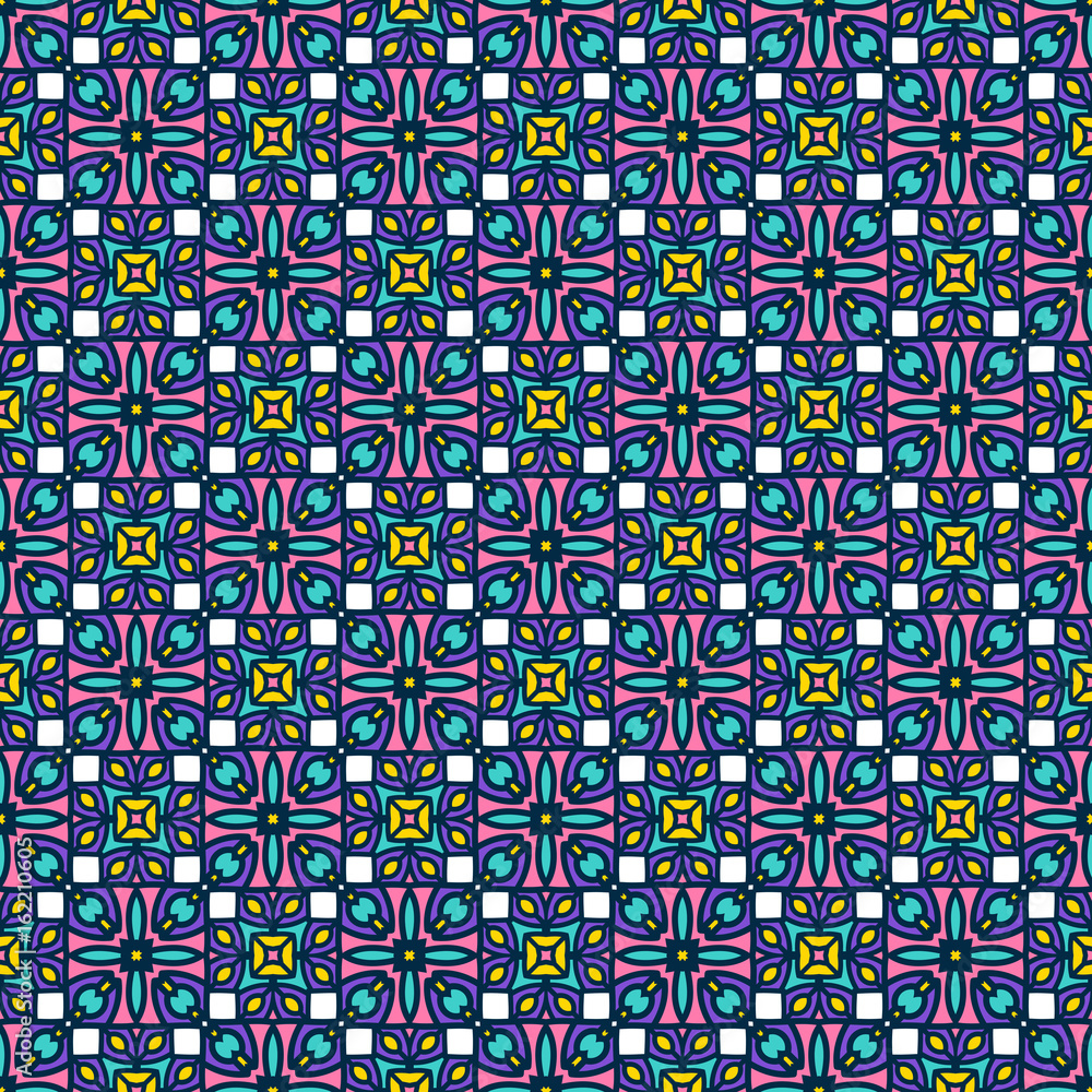 Ornamental seamless pattern. Ornamental seamless pattern.