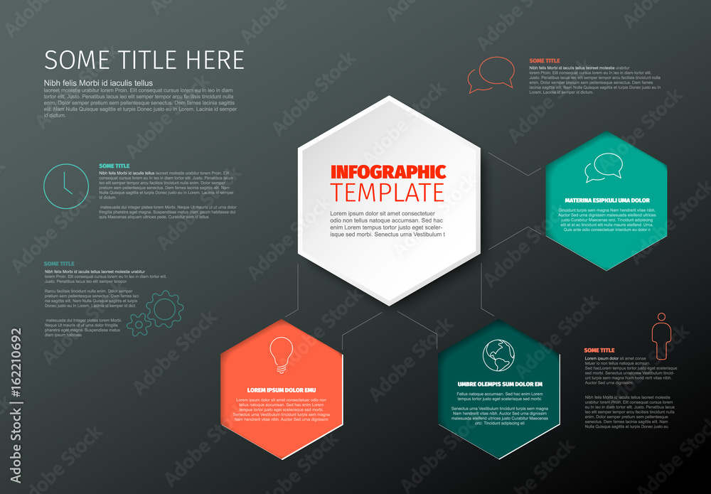 Vector Infographic report template Vector Infographic report template