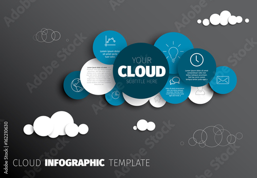 Cloud - Vector Infographic template
