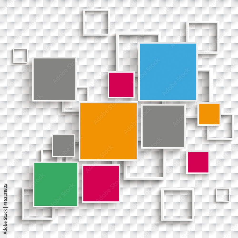 Squares and Frames Design 5 Options Checkered