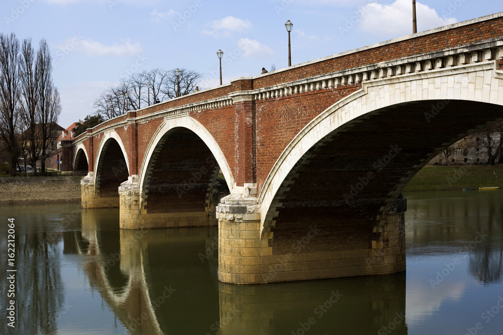 Old bridge in Sisak, Croatia