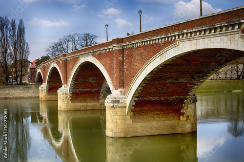 Old bridge in Sisak, Croatia photo