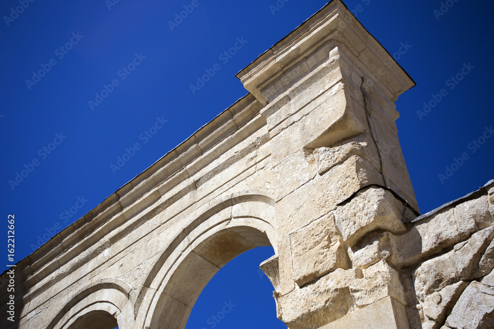Old roman arc in center of Split, Croatia