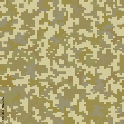 Brown military camouflage. Seamless pattern