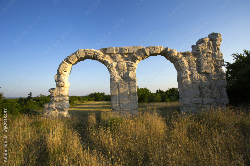Burnum - roman arc in Krka national park in Croatia