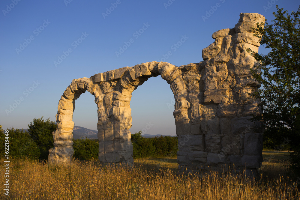 Burnum - old roman arc in National park Krka in Croatia