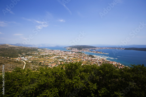 View from hill on Trogir, Split, Ciovo, Kastela © Nino Pavisic