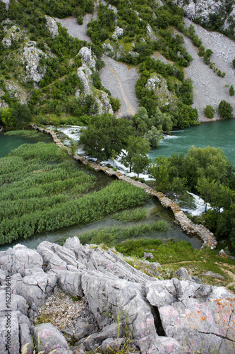 Kudin most (Kuda's bridge) on Krupa river in Croatia photo