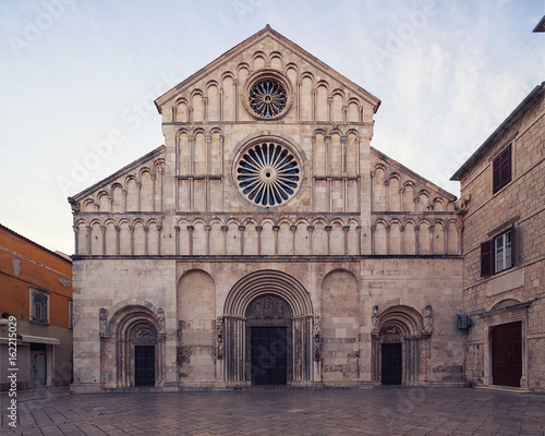 Beautiful Romanesque cathedral of St. Anastasia, Zadar, Croatia.