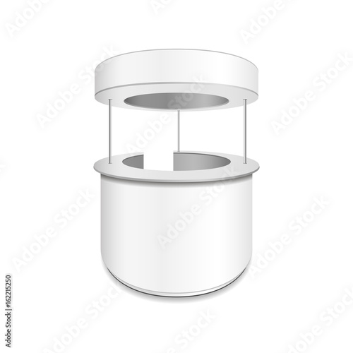 Empty retail stand. Illustration isolated on white background