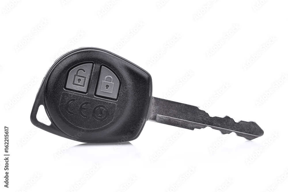 remote radio car key isolated on white background remote radio car key isolated on white background