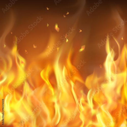 Abstract Hot Burning Firewall Template