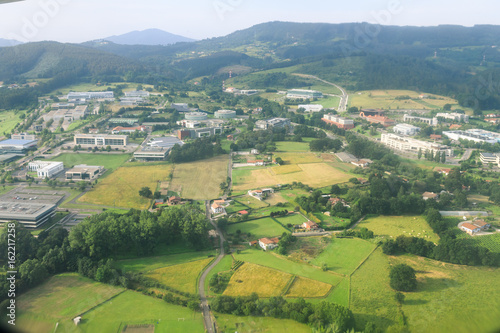 aerial views of biscay technological Park located near Bilbao, Spain