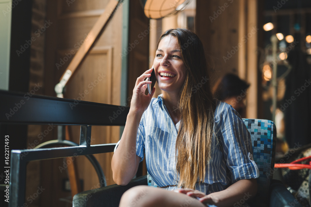 Portrait of young beautiful smiling brunette woman Portrait of young beautiful smiling brunette woman