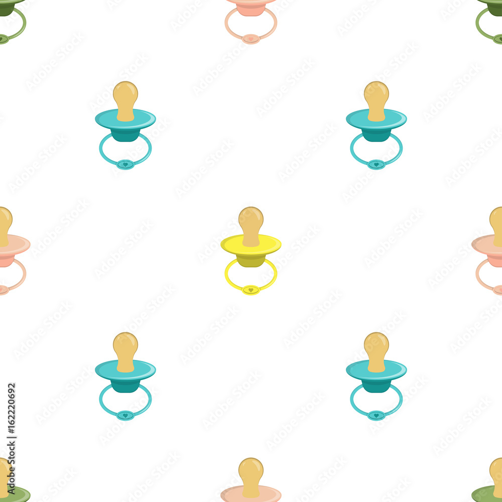 Seamless pattern with baby pacifier Seamless pattern with baby pacifier