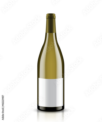 Mockup wine bottle. vector design.