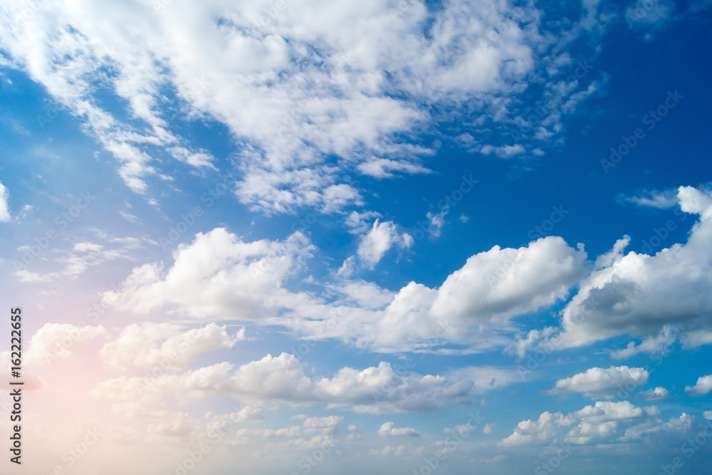 Fototapeta premium Blue sky with white clouds,Clear sky.