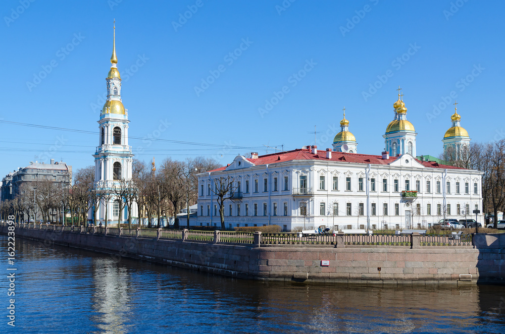 Nicholas-Epiphany Naval Cathedral on Kryukov Canal Embankment, Saint Petersburg, Russia