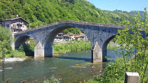   bridge Ganda in Morbegno, Valtellina in Italy