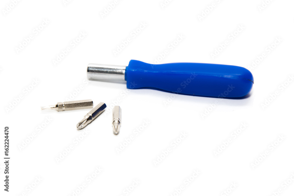 Tip for a screwdriver on a white background Tip for a screwdriver on a white background