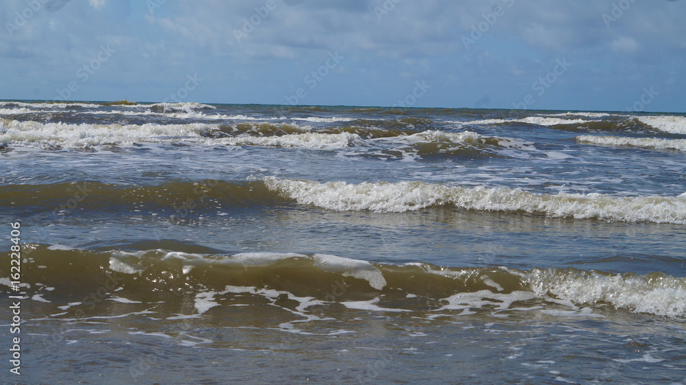 Waves Crashing Ashore