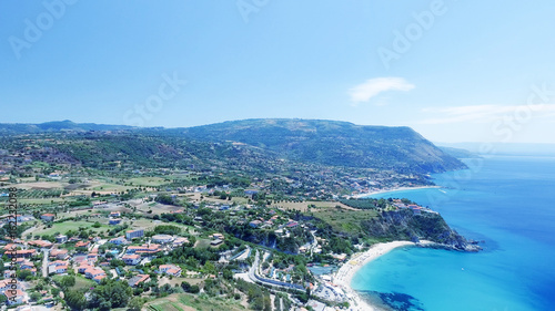 Aerial view of beautiful Calabria coastline, Italy © jovannig