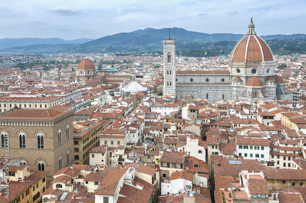 Aerial view of Florence, Tuscany, Italy