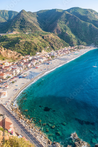 Fototapeta Naklejka Na Ścianę i Meble -  Beautiful coastline of Scilla, Calabria