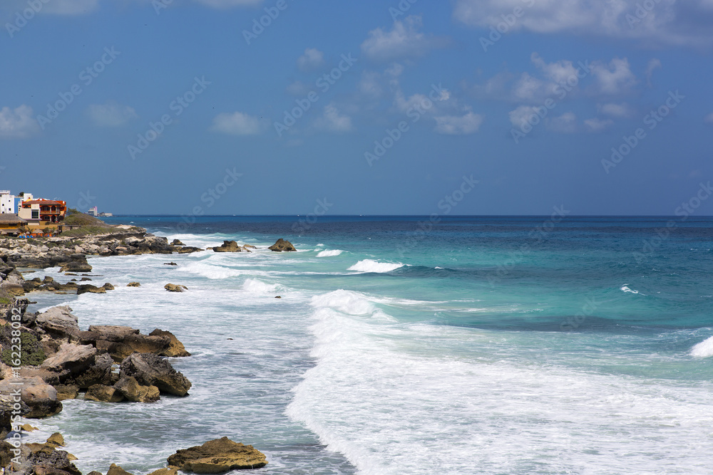 Coast on the Caribbean sea shore. Coast on the Caribbean sea shore.