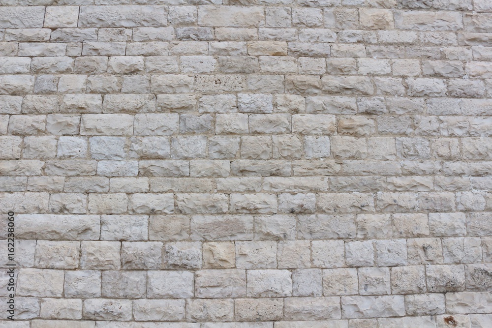 White antique limestone wall texture background