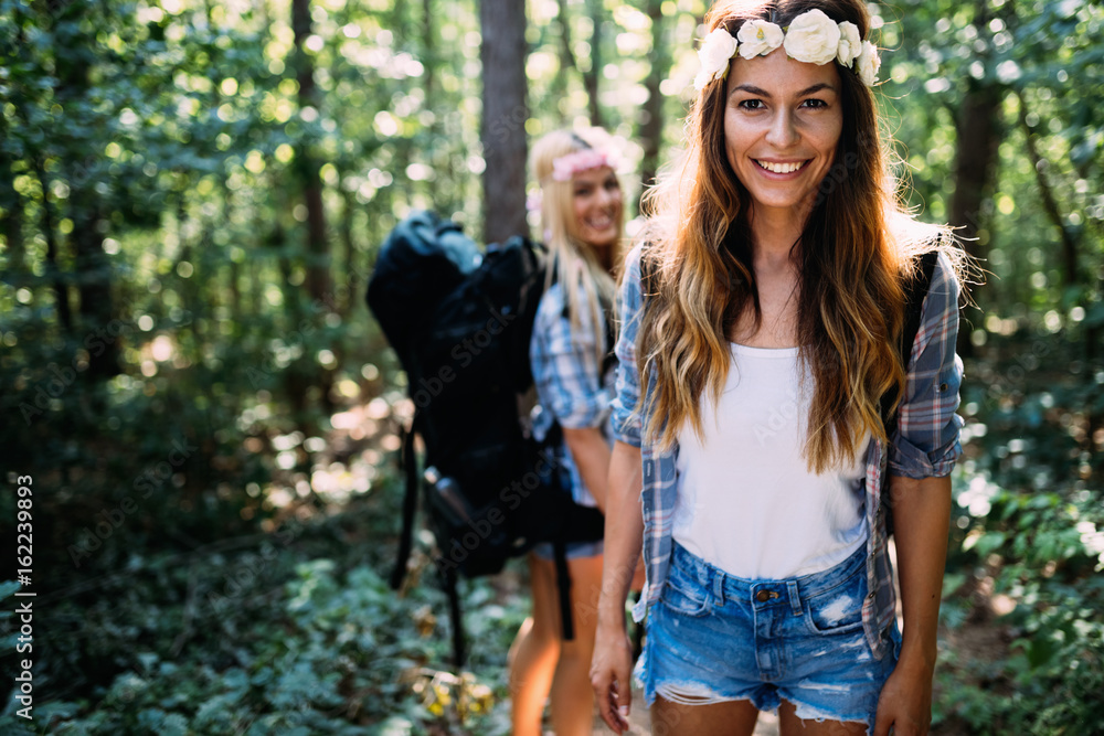 Beautiful young women spending time in nature Beautiful young women spending time in nature