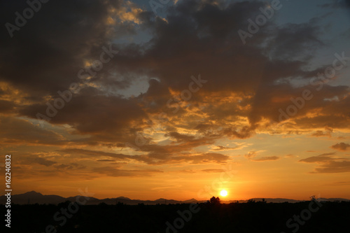 Sunset in holiday from thailand