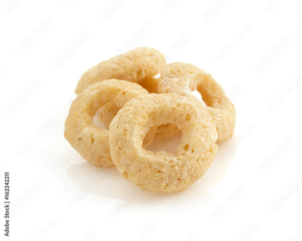 cereal rings on white cereal rings on white