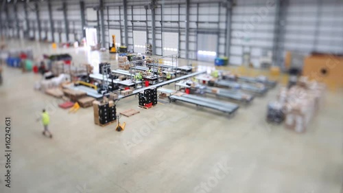 Busy Warehouse Workers Time Lapse