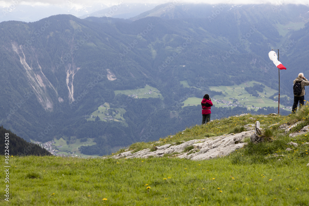 Wandern im Rofangebirge am Achensee in Tirol, Österreich