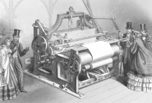 Paper Printing Machine. Date: mid 19th century