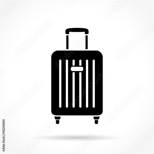 suitcase icon on white background