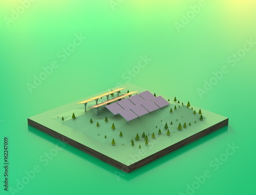 Solar power station model