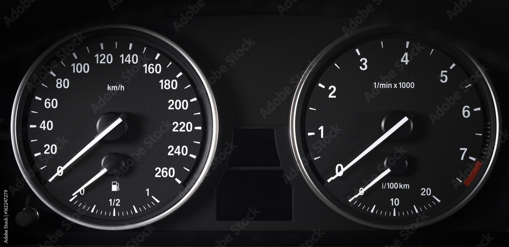 Fototapeta premium car interior dashboard details