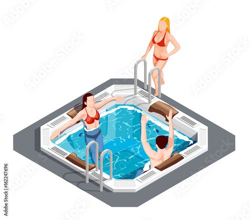 Water Park Isometric Set
