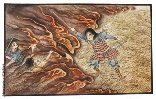 Fototapeta Magic Sword  Japan. Date: 1908