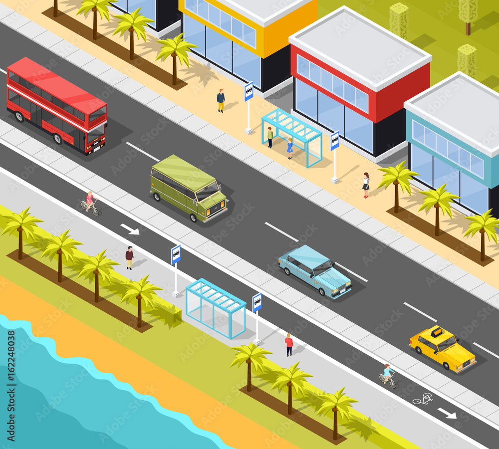 Resort City Transport Background Resort City Transport Background