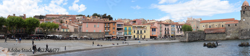 Panoramique : Collioure, pyrénées orientales, roussillon, occitanie, France