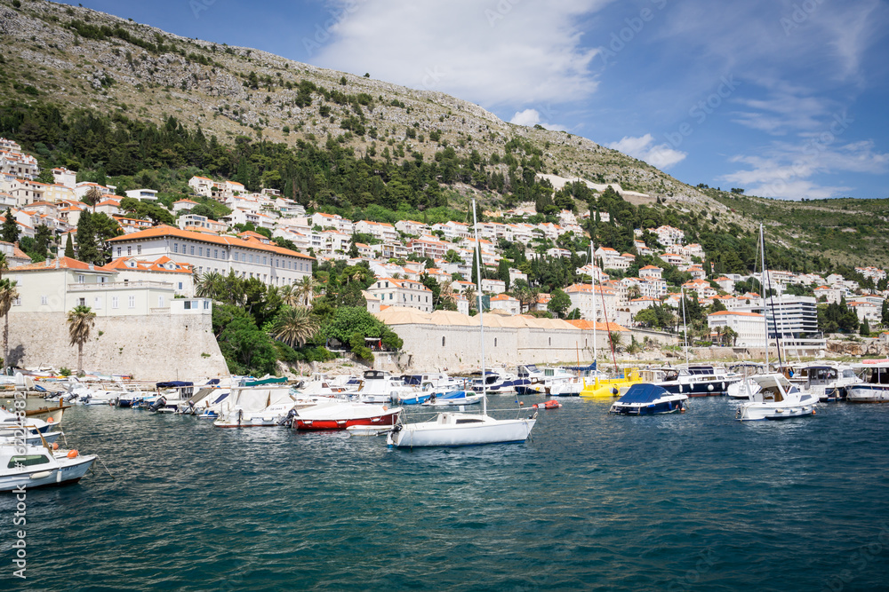 Croatian Dubrovnik Marina full of Yachts