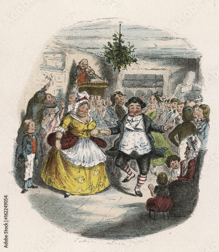 Cuadro en lienzo Christmas Carol. Date: 1843-44